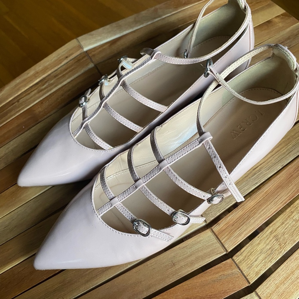 J. Crew Women's Light Pink Strappy Flats